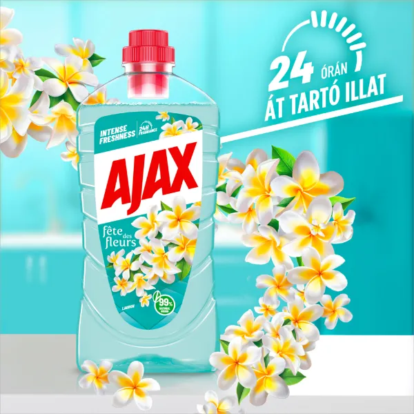 Ajax Floral Fiesta Lagoon Flowers háztartási tisztítószer 1 l termékhez kapcsolódó kép