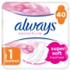 Always Ultra Sensitive Normal Plus (1-es méret) Egészségügyi Betét , 40 db termékhez kapcsolódó kép