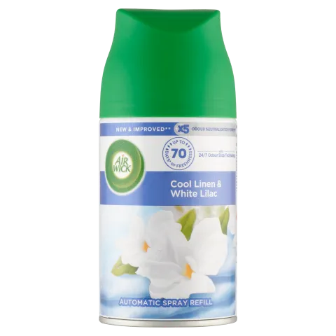 Air Wick Freshmatic Friss Ruha & Fehér Liliom automata légfrissítő spray utántöltő 250 ml termékhez kapcsolódó kép