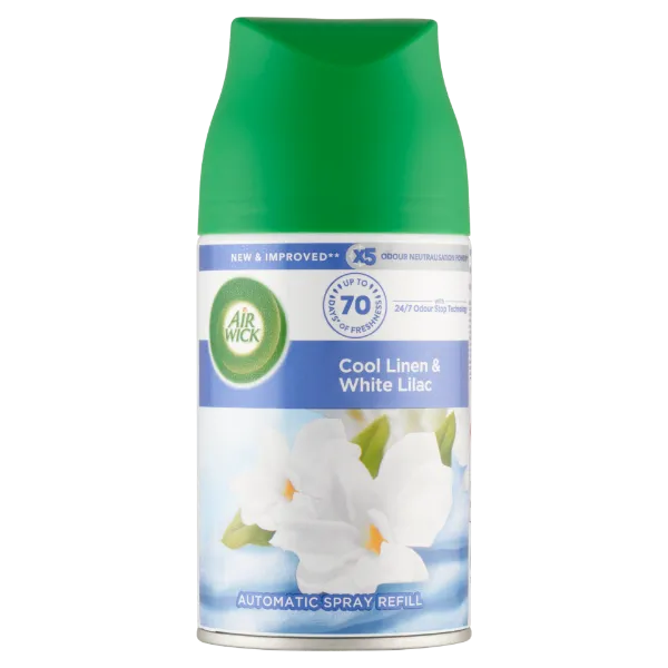 Air Wick Freshmatic Friss Ruha & Fehér Liliom automata légfrissítő spray utántöltő 250 ml termékhez kapcsolódó kép