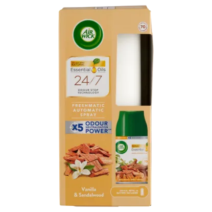 Air Wick Freshmatic automata légfrissítő spray készülék, Vanília és szantálfa, 250ml termékhez kapcsolódó kép