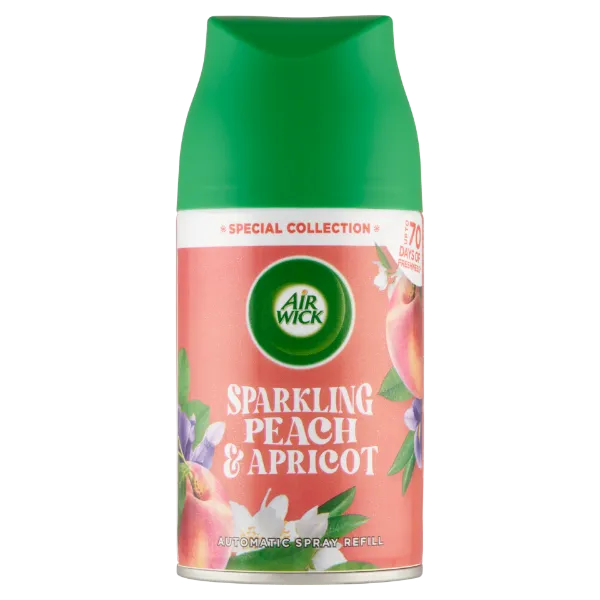 Air Wick Freshmatic Automata légfrissítő spray utántöltő, Pezsgő Őszibarack és Sárgabarack, 250ml termékhez kapcsolódó kép