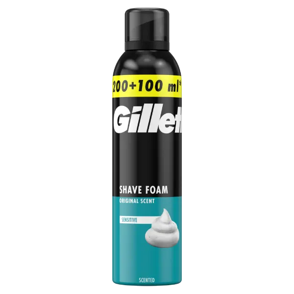 Gillette Classic Sensitive Borotvahab, Érzékeny Bőrre, 300ml termékhez kapcsolódó kép