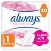 Always Ultra Sensitive Normal Plus (1-es Méret) Egészségügyi Betét , 20 db termékhez kapcsolódó kép
