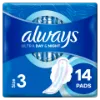 Always Ultra Day & Night (3-as méret) Szárnyas Egészségügyi Betét, 14 Db termékhez kapcsolódó kép