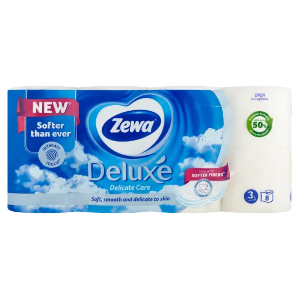 Zewa Deluxe Delicate Care 3 rétegű toalettpapír 8 tekercs termékhez kapcsolódó kép