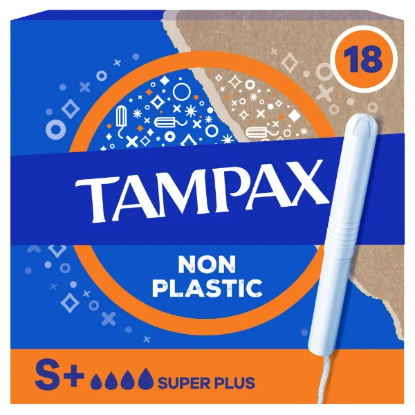 Tampax Super Plus Tampon Kartonból Készült Applikátorral, 18 db termékhez kapcsolódó kép