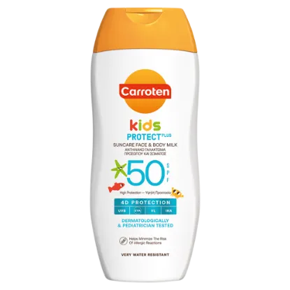 Carroten Kids Protect Plus SPF50 naptej arcra és testre 200 ml termékhez kapcsolódó kép