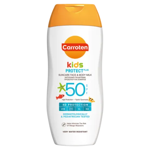 Carroten Kids Protect Plus SPF50 naptej arcra és testre 200 ml termékhez kapcsolódó kép