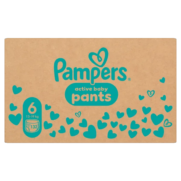 Pampers Active Baby Bugyipelenka, Méret 6, 132 Bugyipelenka, 13kg-19kg termékhez kapcsolódó kép