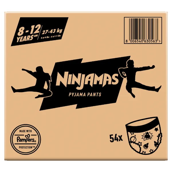 Ninjamas Pyjama Pants Űrhajós, 54 db Pyjama Bugyipelenka, 8 Éves Kor, 27kg-43kg termékhez kapcsolódó kép