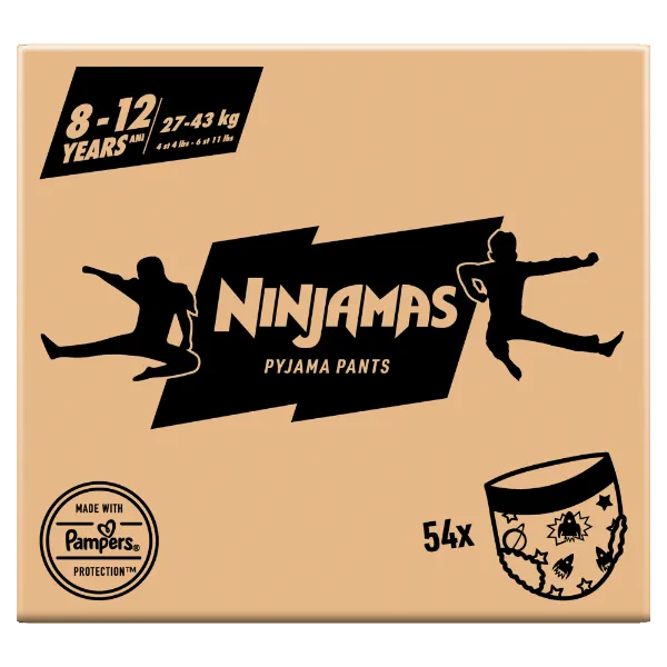Ninjamas Pyjama Pants Űrhajós, 54 db Pyjama Bugyipelenka, 8 Éves Kor, 27kg-43kg termékhez kapcsolódó kép