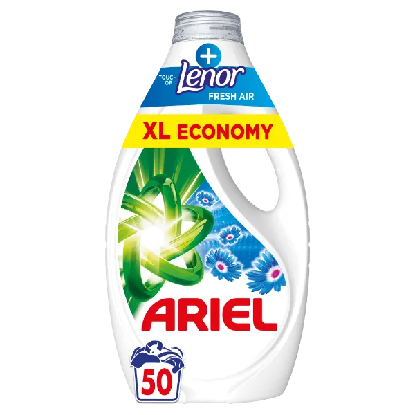 Ariel Folyékony Mosószer, 50 Mosáshoz, + Touch Of Lenor Fresh Air termékhez kapcsolódó kép