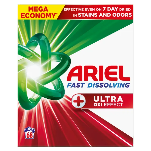 Ariel Mosópor, 3.74 kg, 68 Mosáshoz, +Ultra Oxi Effect termékhez kapcsolódó kép