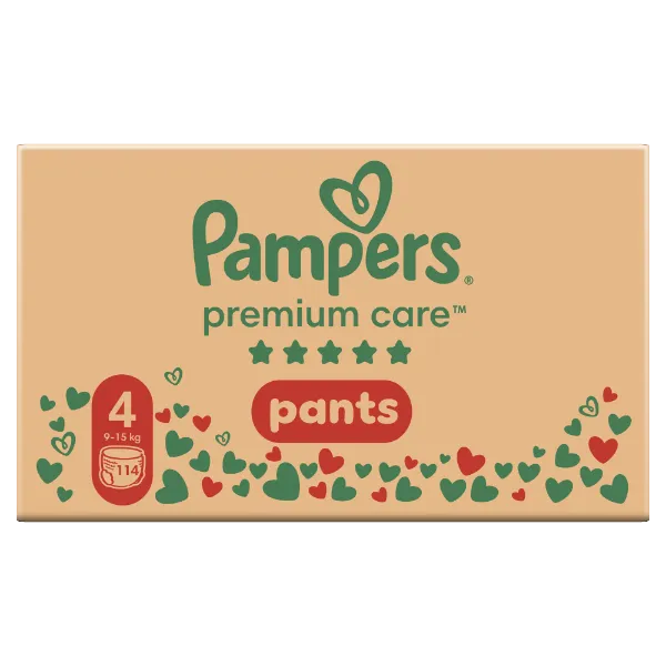 Pampers Premium Care Bugyipelenka, Méret: 4, 114 db, 9kg-15kg termékhez kapcsolódó kép