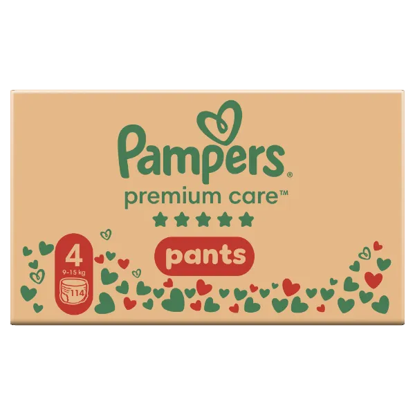 Pampers Premium Care Bugyipelenka, Méret: 4, 114 db, 9kg-15kg termékhez kapcsolódó kép