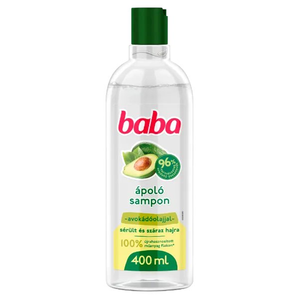 Baba sampon sérült és száraz hajra avokádóolajjal 400 ml termékhez kapcsolódó kép