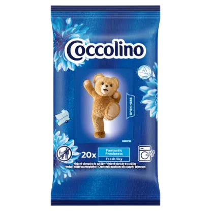 Coccolino Fresh Sky nedves kendő szárítógéphez 20 db termékhez kapcsolódó kép
