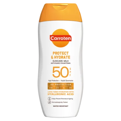 Carroten Protect & Hydrate SPF50 naptej hialuronsavval 200 ml termékhez kapcsolódó kép