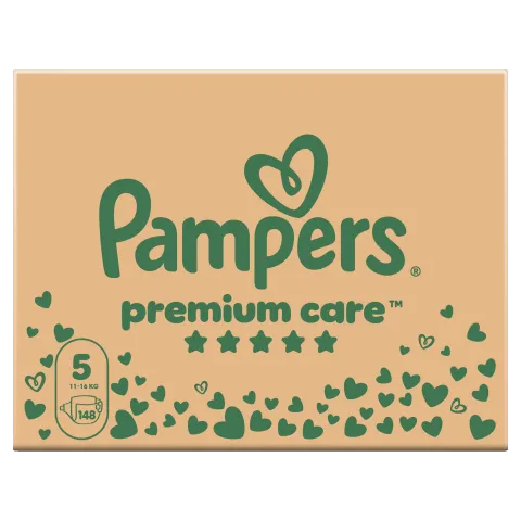 Pampers Premium Care, Méret: 5, 148 Pelenka, 11kg-16kg termékhez kapcsolódó kép