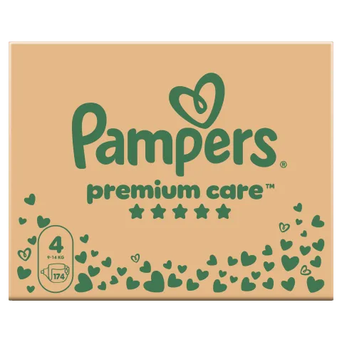 Pampers Premium Care, Méret: 4, 174 Pelenka, 9kg-14kg termékhez kapcsolódó kép