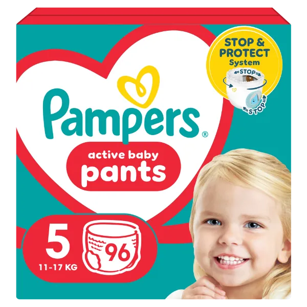 Pampers  Bugyipelenka, Méret: 5, 96 db Pelenka, 12kg-17kg termékhez kapcsolódó kép
