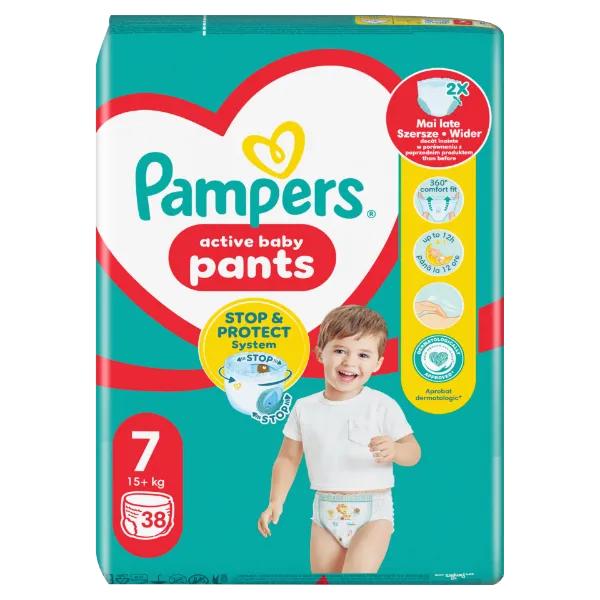 Pampers Pants Bugyipelenka, Méret: 7, 38 db pelenka, 17kg+ termékhez kapcsolódó kép