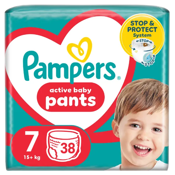 Pampers Pants Bugyipelenka, Méret: 7, 38 db pelenka, 17kg+ termékhez kapcsolódó kép