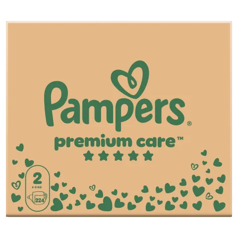 Pampers Premium Care, Méret: 2, 224 Pelenka, 4kg-8kg termékhez kapcsolódó kép