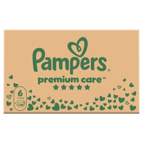 Pampers Premium Care Pelenka, 6 Méret, 128 db, 13kg-18kg termékhez kapcsolódó kép