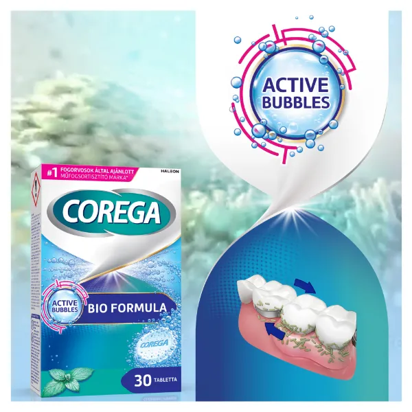 Corega Bio Formula műfogsortisztító tabletta 30 db termékhez kapcsolódó kép