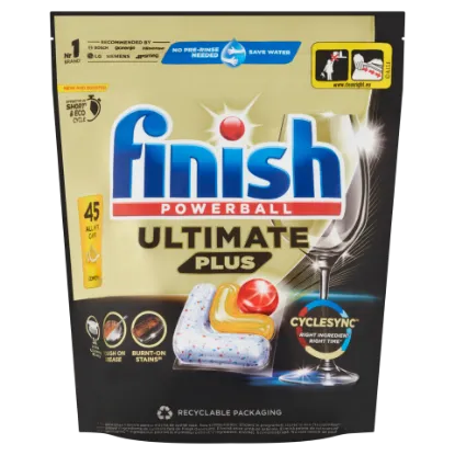 Finish Powerball Ultimate Plus All in 1 Citrom mosogatógép kapszula 45 kapszula 549 g termékhez kapcsolódó kép