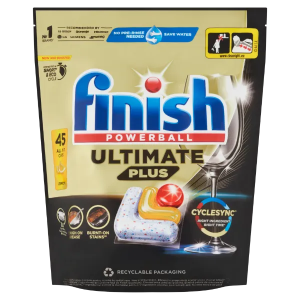 Finish Powerball Ultimate Plus All in 1 Citrom mosogatógép kapszula 45 kapszula 549 g termékhez kapcsolódó kép