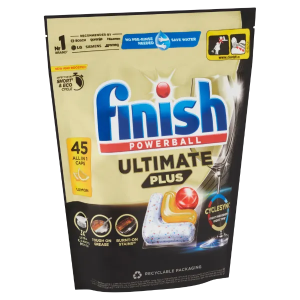 Finish Powerball Ultimate Plus All in 1 Citrom mosogatógép kapszula 45 kapszula 549 g termékhez kapcsolódó kép