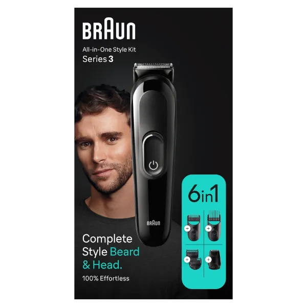 Braun All-In-One Series 3 MGK3410 Formázókészlet, 6 az 1-ben Készlet Szakállhoz, Hajhoz és Egyébhez termékhez kapcsolódó kép