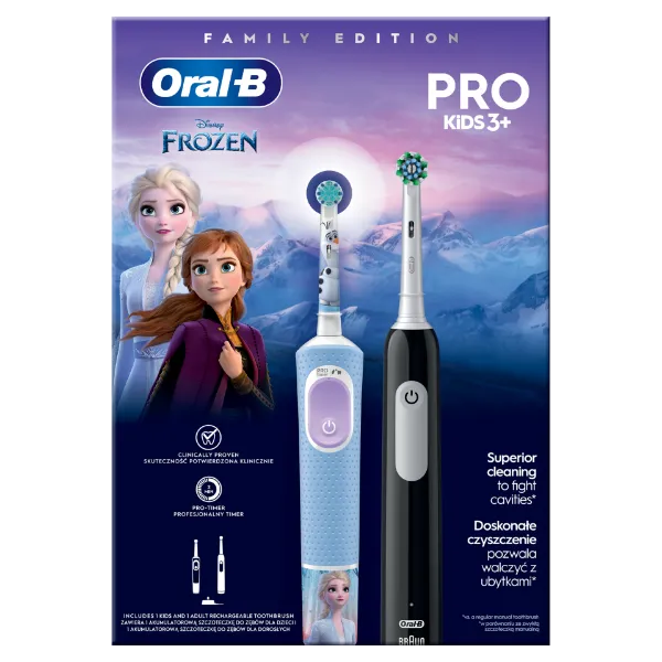 Oral-B Családi Kiadás: 1 db Pro Series 1 Elektromos Fogkefe és 1 db Pro Kids Elektromos Fogkefe termékhez kapcsolódó kép