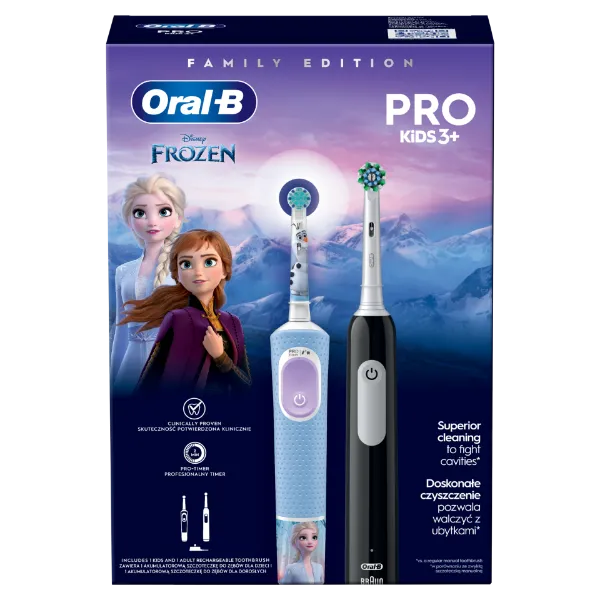 Oral-B Családi Kiadás: 1 db Pro Series 1 Elektromos Fogkefe és 1 db Pro Kids Elektromos Fogkefe termékhez kapcsolódó kép