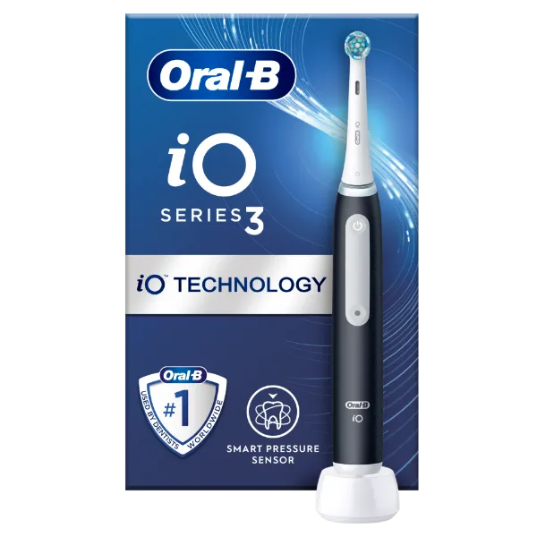 Oral-B iO 3 Elektromos Fogkefe, Fekete, Braun Tervezéssel termékhez kapcsolódó kép