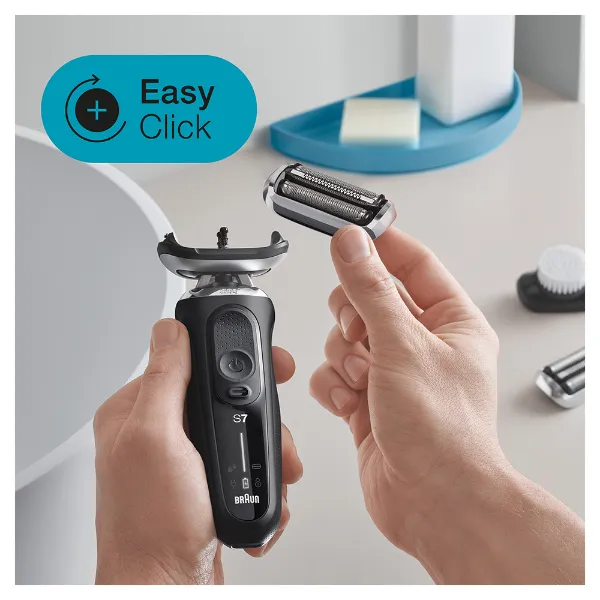 Braun 71-N1000S Wet&Dry borotva, utazótokkal, Fekete termékhez kapcsolódó kép