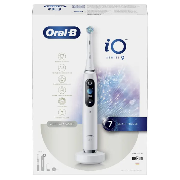 Oral-B iO 9 Elektromos Fogkefe, White Alabaster termékhez kapcsolódó kép