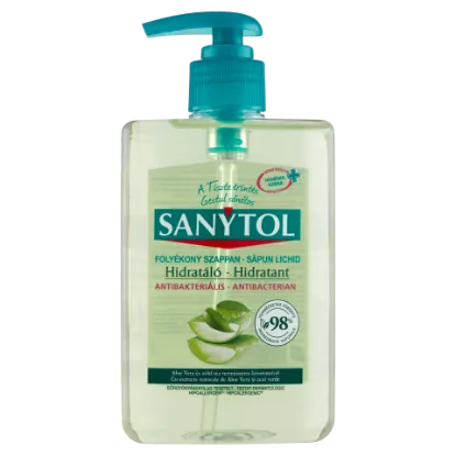 Sanytol Antibakteriális Folyékony Szappan Zöld Tea és aloe vera 250ml termékhez kapcsolódó kép