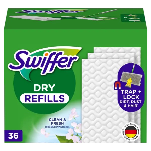 Swiffer Sweeper Száraz Padlótörlő Utántöltő, 36 db, Összegyűjti És Magába Zárja A Port termékhez kapcsolódó kép