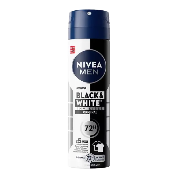 Nivea deo spray men 150 ml Invisible B&W Original/Power termékhez kapcsolódó kép