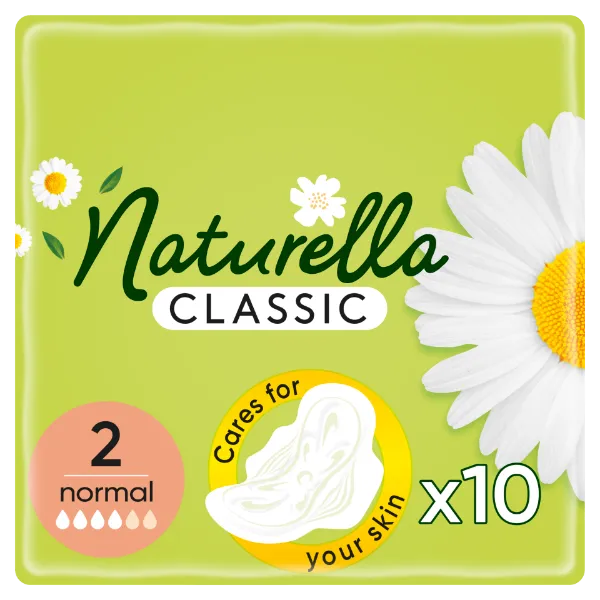 Naturella Classic Normál Camomile Egészségügyi Betét szárnyas betét x10 termékhez kapcsolódó kép