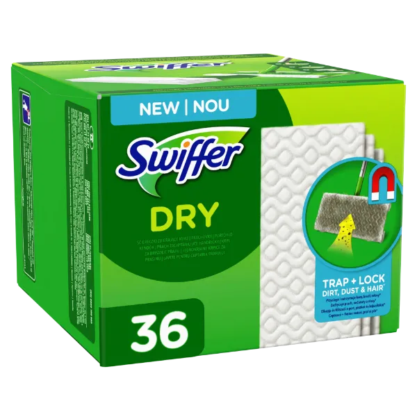 Swiffer Sweeper Száraz Padlótörlő Utántöltő, 36 db, Összegyűjti És Magába Zárja A Port termékhez kapcsolódó kép