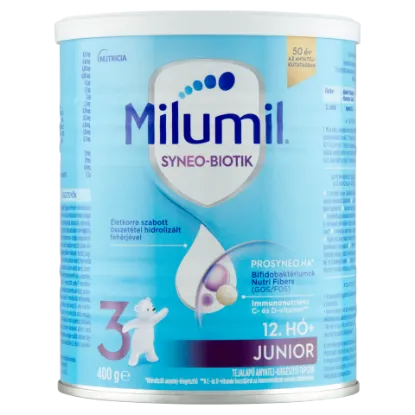Milumil HA 3 Prosyneo Junior tejalapú anyatej-kiegészítő tápszer 12. hó+ 400 g termékhez kapcsolódó kép