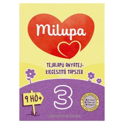 Milupa 3 tejalapú anyatej-kiegészítő tápszer 500 g 9 hó+ termékhez kapcsolódó kép