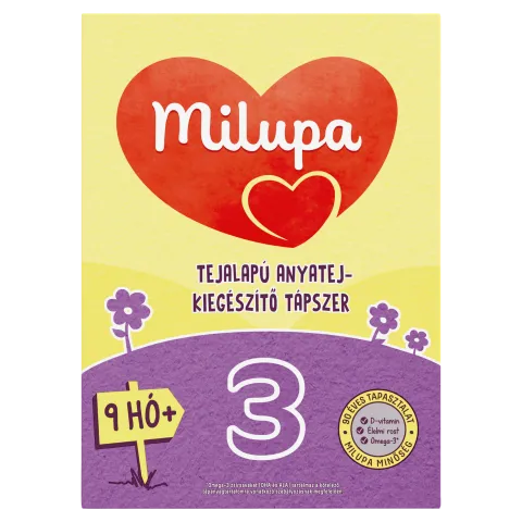 Milupa 3 tejalapú anyatej-kiegészítő tápszer 500 g 9 hó+ termékhez kapcsolódó kép