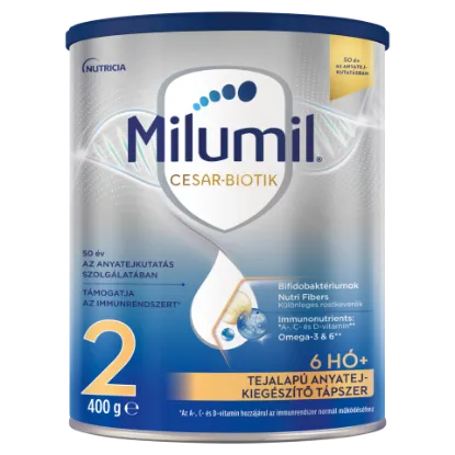 Milumil Cesar-Biotik 2 tejalapú anyatej-kiegészítő tápszer 6 hó+ 400 g termékhez kapcsolódó kép
