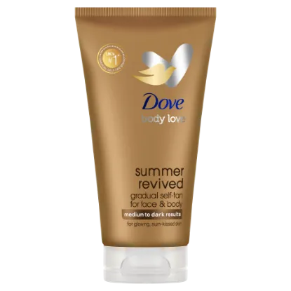 Dove Summer Revived önbarnító testápoló közepes-sötét árnyalatú bőrre 75ml termékhez kapcsolódó kép